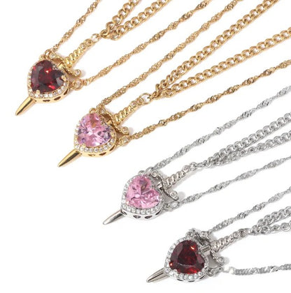 Love Dagger Necklace