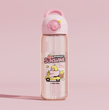 Children's Whale Cartoon Diving Fountain Water Bottle - Tritan Leakproof Sippy Cup (Various Sizes & Colors)